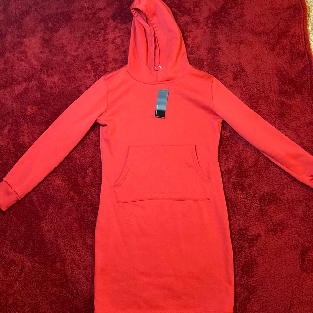 Red Sweater Dress, Size S